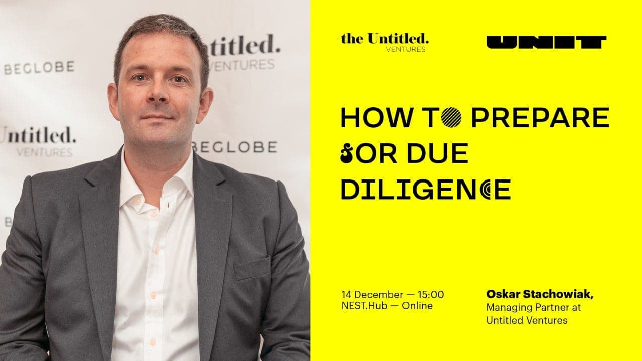 Online session on "How to prepare for Due Diligence" with Oskar Stachowiak